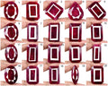 5560 Ct Natural Red Ruby Madagascar Earth Mined Mix Cut Pendant Size Gems 20 Pcs
