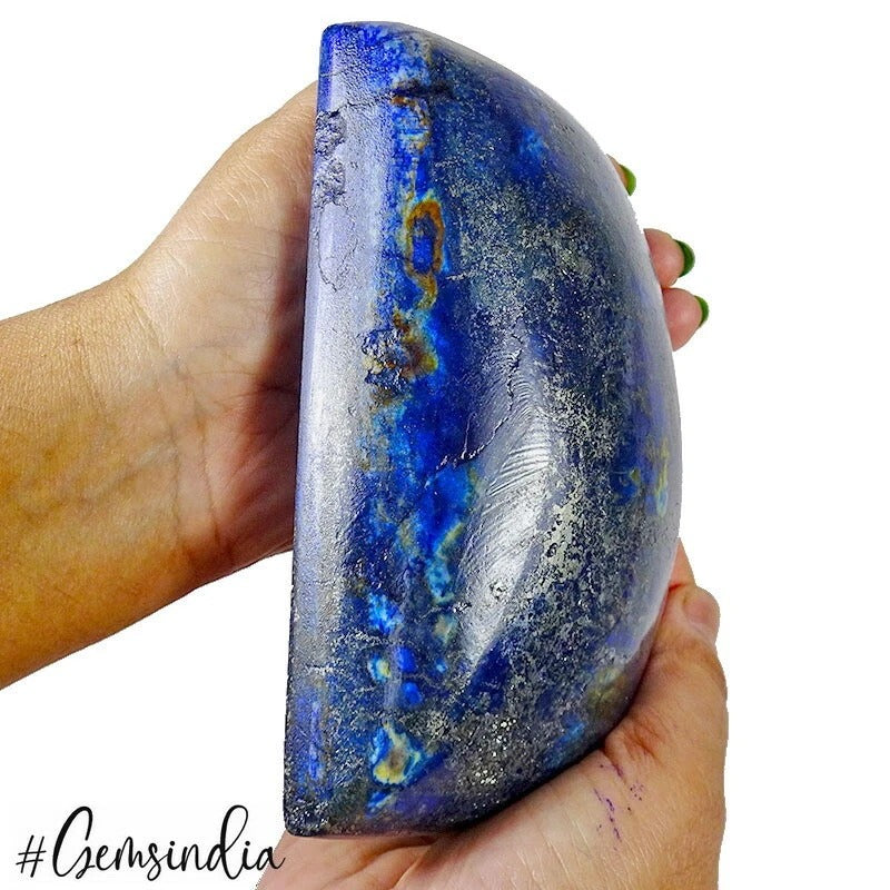 8450 Ct Certified Natural Lapis Lazuli Gold Flecks Large Gemstone for Collection