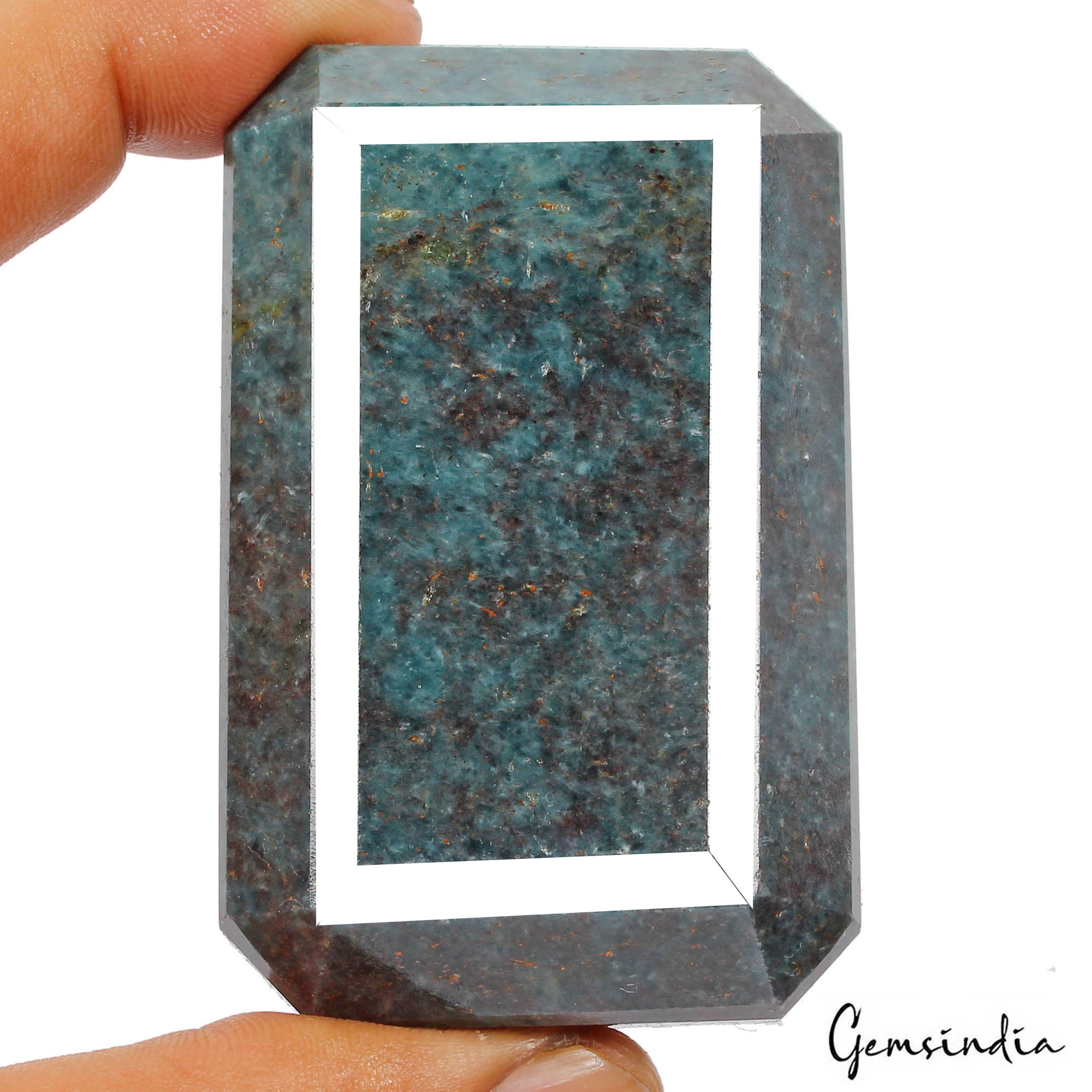 1580 Cts Natural Untreated Red Blue Ruby Kyanite Octagon Cut Loose Huge Gemstone