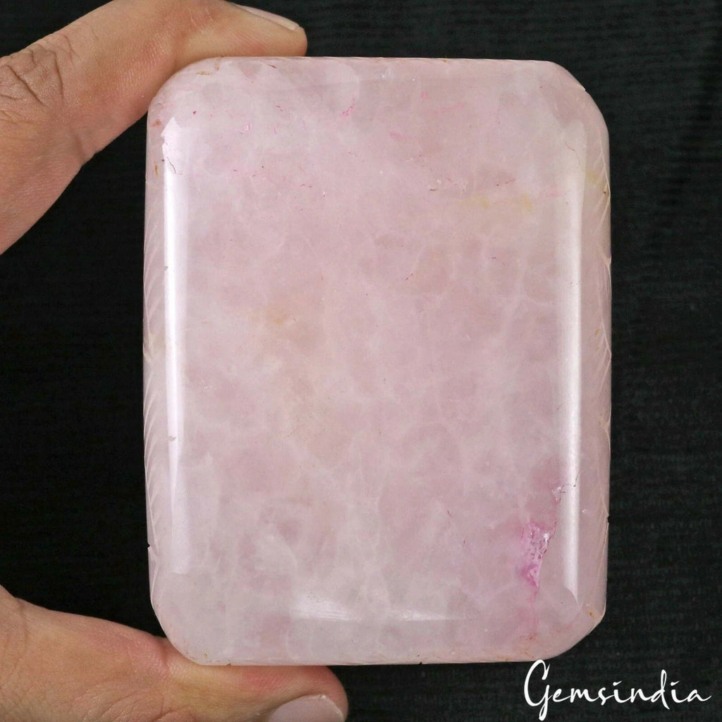2800 Ct Natural Untreated Pink Rose Quartz Octagon Cut Hand Carved Huge Size Gem