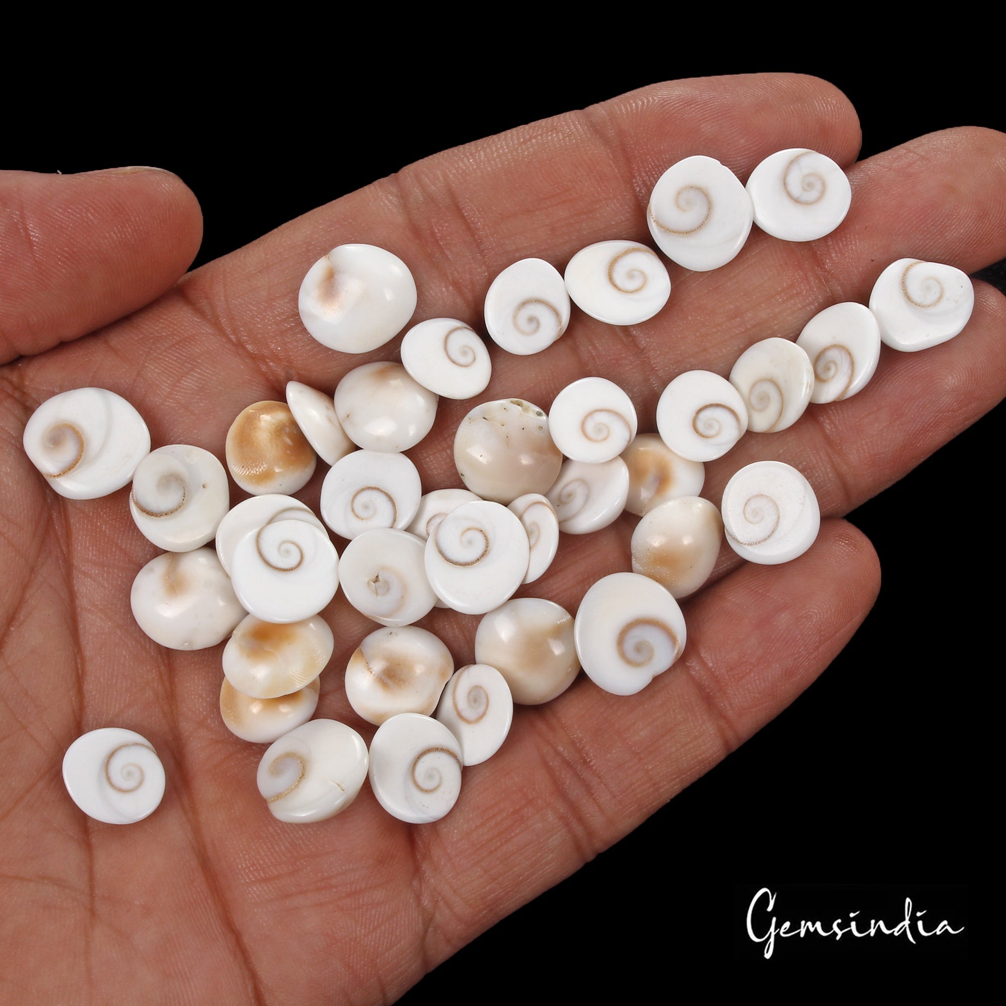 120 Cts/39 Pcs Natural Untreated Gomti Chakra Round Cab Loosb Loose Gems For Jew