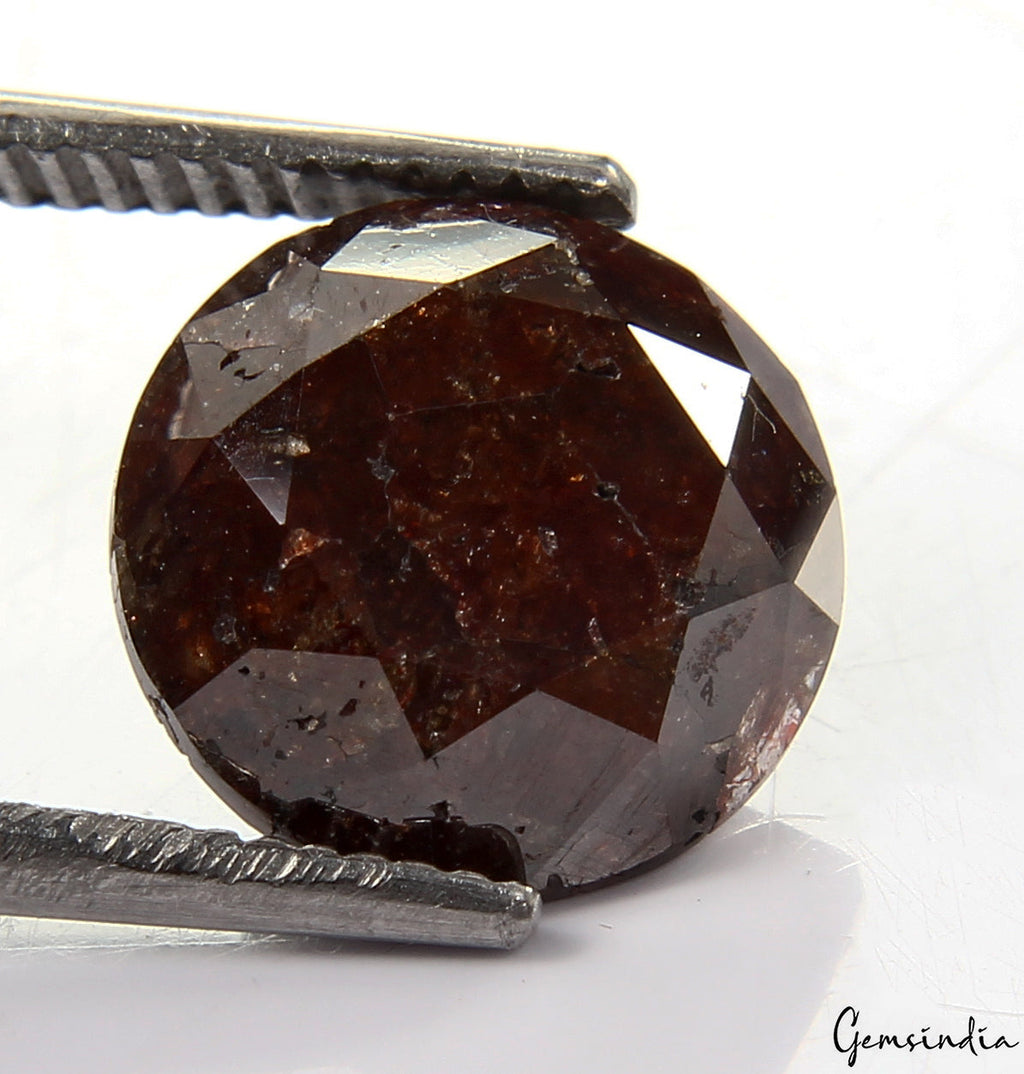 3.37 CT 100% Natural Loose Salt And Pepper Diamond, Round Brilliant Cut Diamond