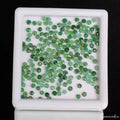 208 Pcs Natural Colombian Emerald 2mm-2.5mm Round Cut Loose Untreated Gemstones