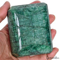 Large 3450 Ct Natural Green Zambian Octagon Floral Carving Earth Mined Loose Gem