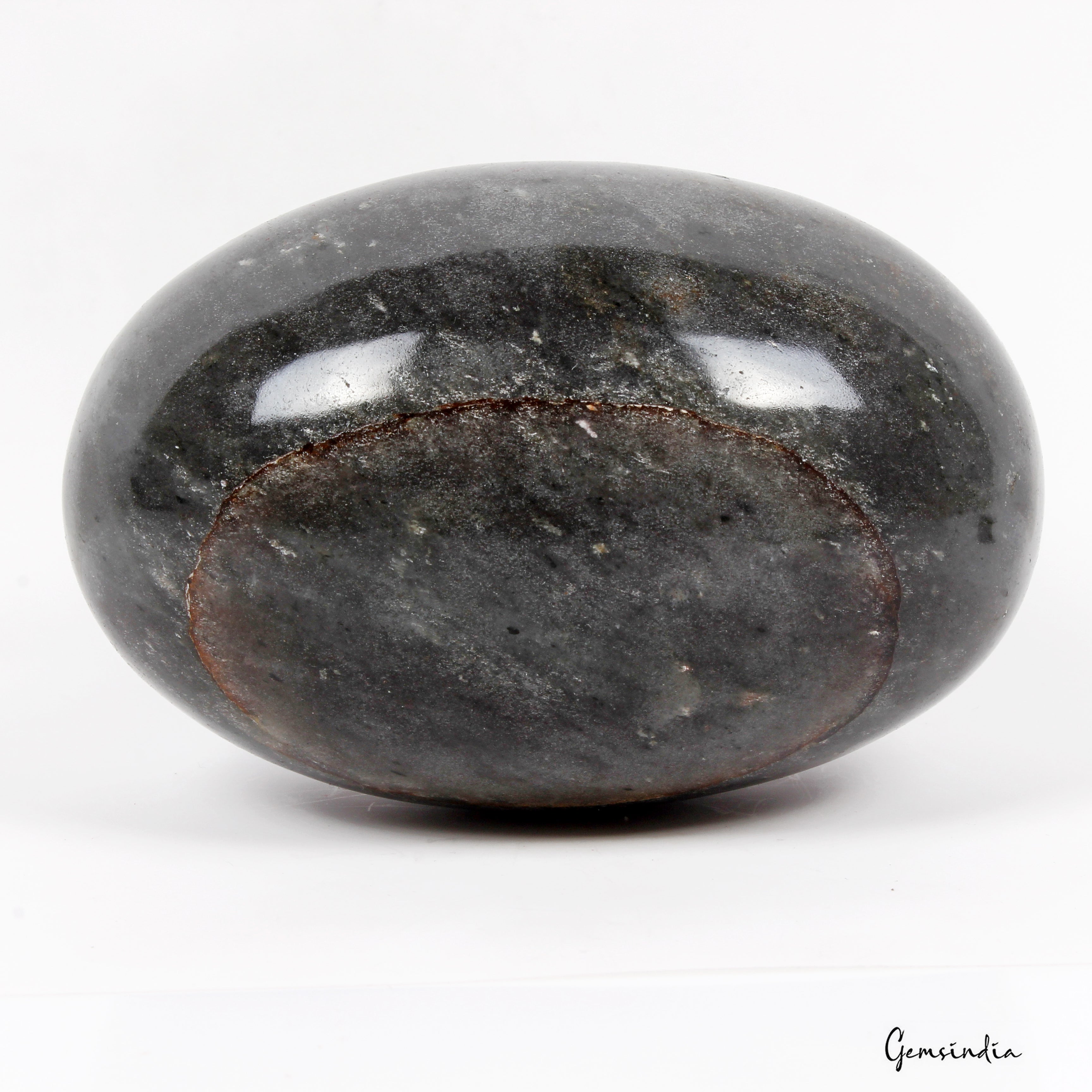 4740Ct Natural Gray Kiwi Jasper Healing Crystal Mineral Egg Shape Gem With Stand