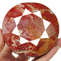 3000 Cts Natural Untreated Red Jasper Round Faceted Huge Loose Museum Size Gem