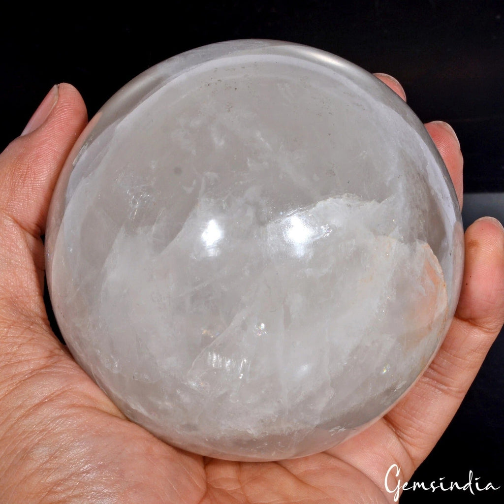 Large 1.1 Kilo Natural Untreated Smoky Quartz Healing Crystal Sphere With Stand