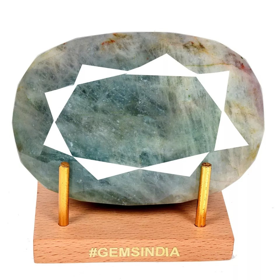 2900 Ct Natural Brazilian Untreated Aqua Blue Aquamarine Oval Cut Huge Loose Gem
