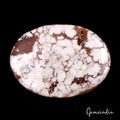 140 Ct Natural Untreated White Buffalo Turquoise Oval Loose Gemstone For Pendant