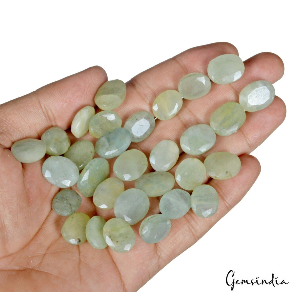 300 Cts/30 Pcs Natural Untreated Blue Green Beryl Aquamarine Mix Cut Loose Gems