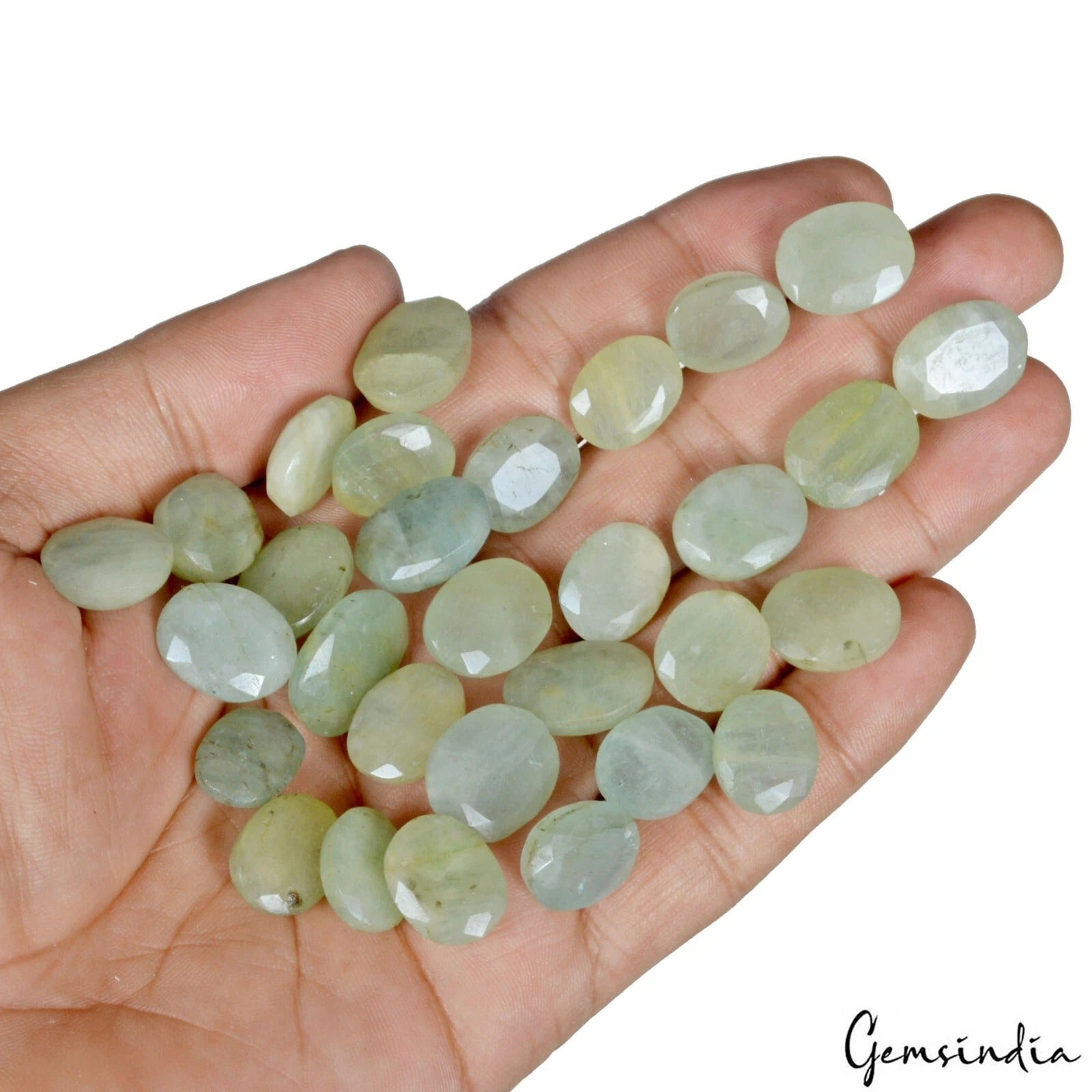 300 Cts/30 Pcs Natural Untreated Blue Green Beryl Aquamarine Mix Cut Loose Gems