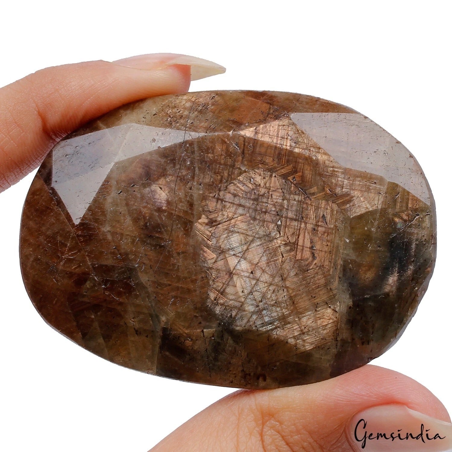 Sapphire Loose Gemstone, Untreated, Golden — 64x46x19 mm, 670 Ct, Madagascar