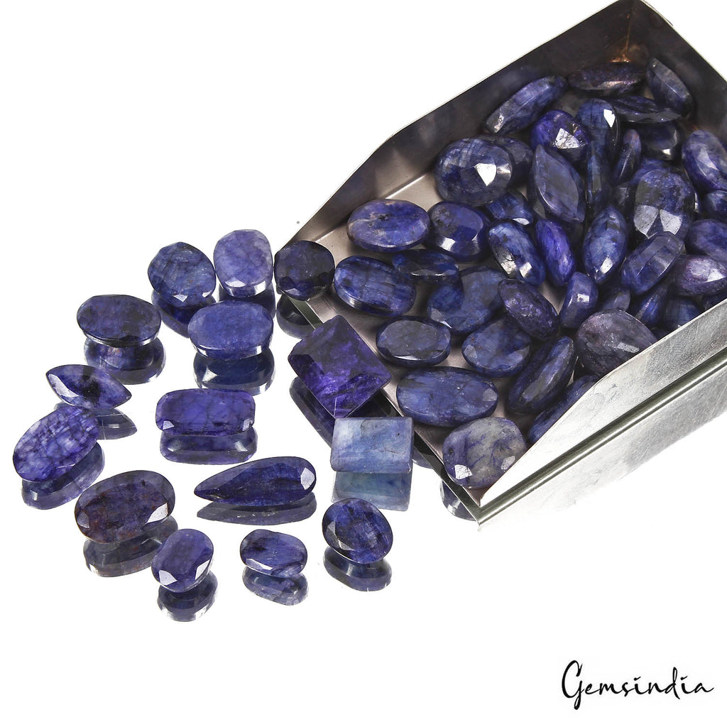 Blue Beryl Lot, Loose Gemstone, Color Enhanced — 64 Pieces, 11mm To 23mm, 700 Ct, India