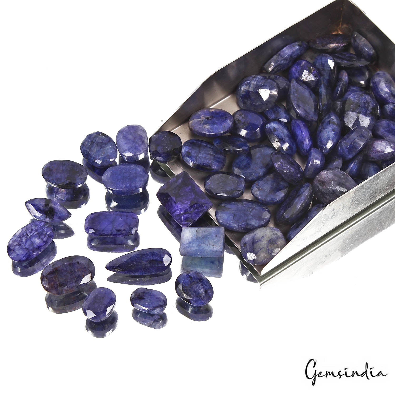 Blue Beryl Lot, Loose Gemstone, Color Enhanced — 64 Pieces, 11mm To 23mm, 700 Ct, India
