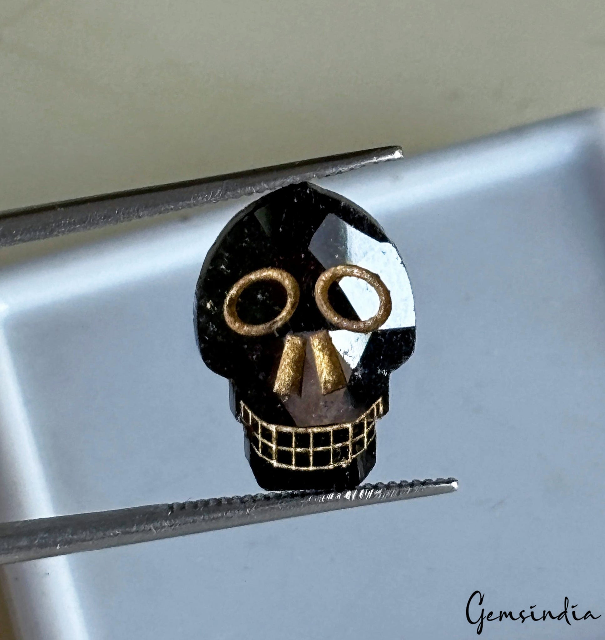 4.00ct Rare Skull Head Shape Fancy Black 100% Natural Earth Mined Loose Diamonds