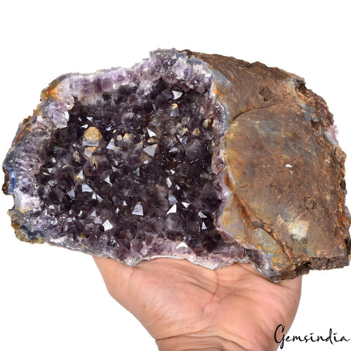 Amethyst Geode, Untreated, Purple — 9x6.9x2.4 inches, 1.99 Kg (9950 Ct), Uruguay