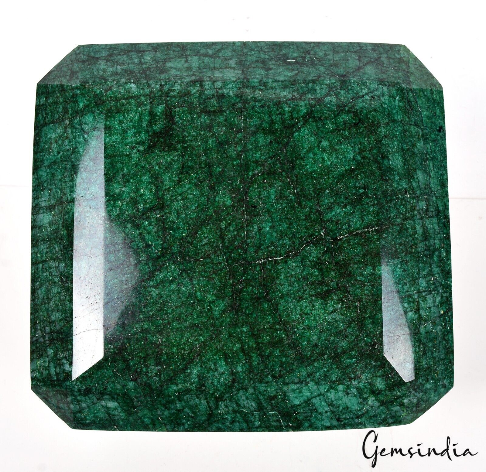 Emerald Loose Gemstone, Color Enhanced, Green — 7x6.5x4.6 Inch, 29450 Ct (5.89 Kg), Brazil