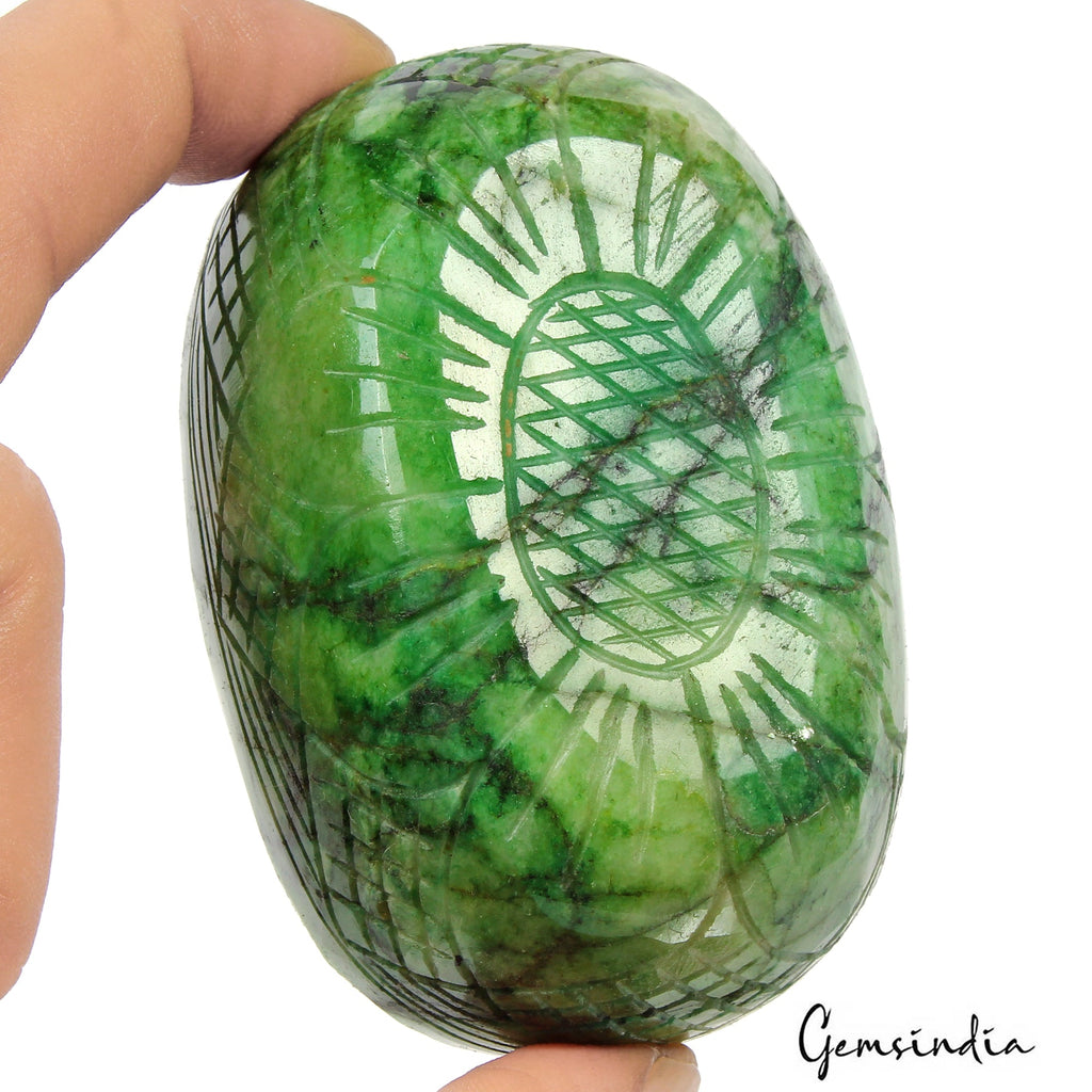 1200 Ct Natural Green Brazilian Emerald Oval Cut Earth Mined Huge Loose Gemstone