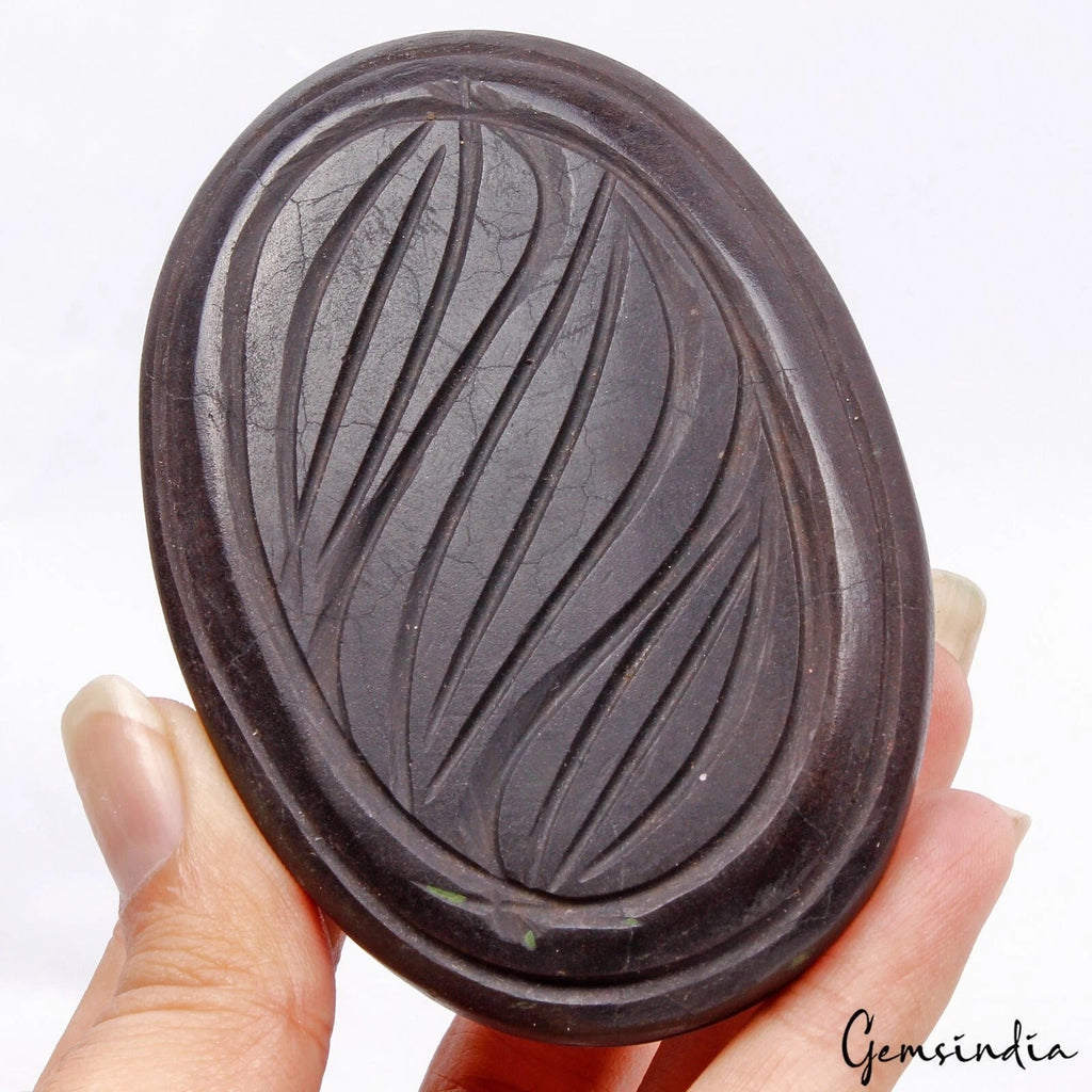 1130 Cts Natural Untreated Brown Agate Oval Floral Hand Carved Loose Huge Gem