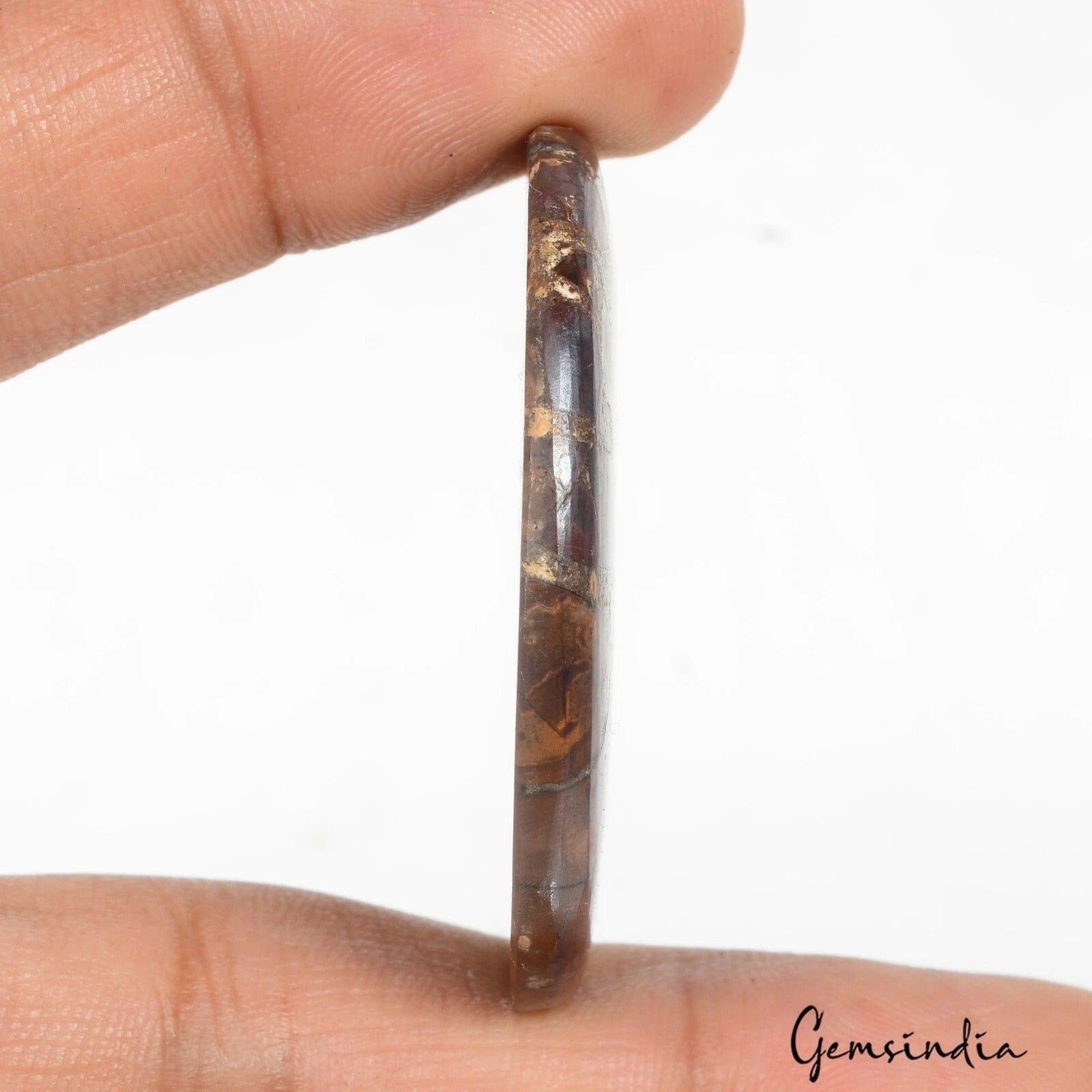 Septarian Loose Gemstone, Untreated, Bi-Color — 43 x 34 x 4mm, 58.50 Ct