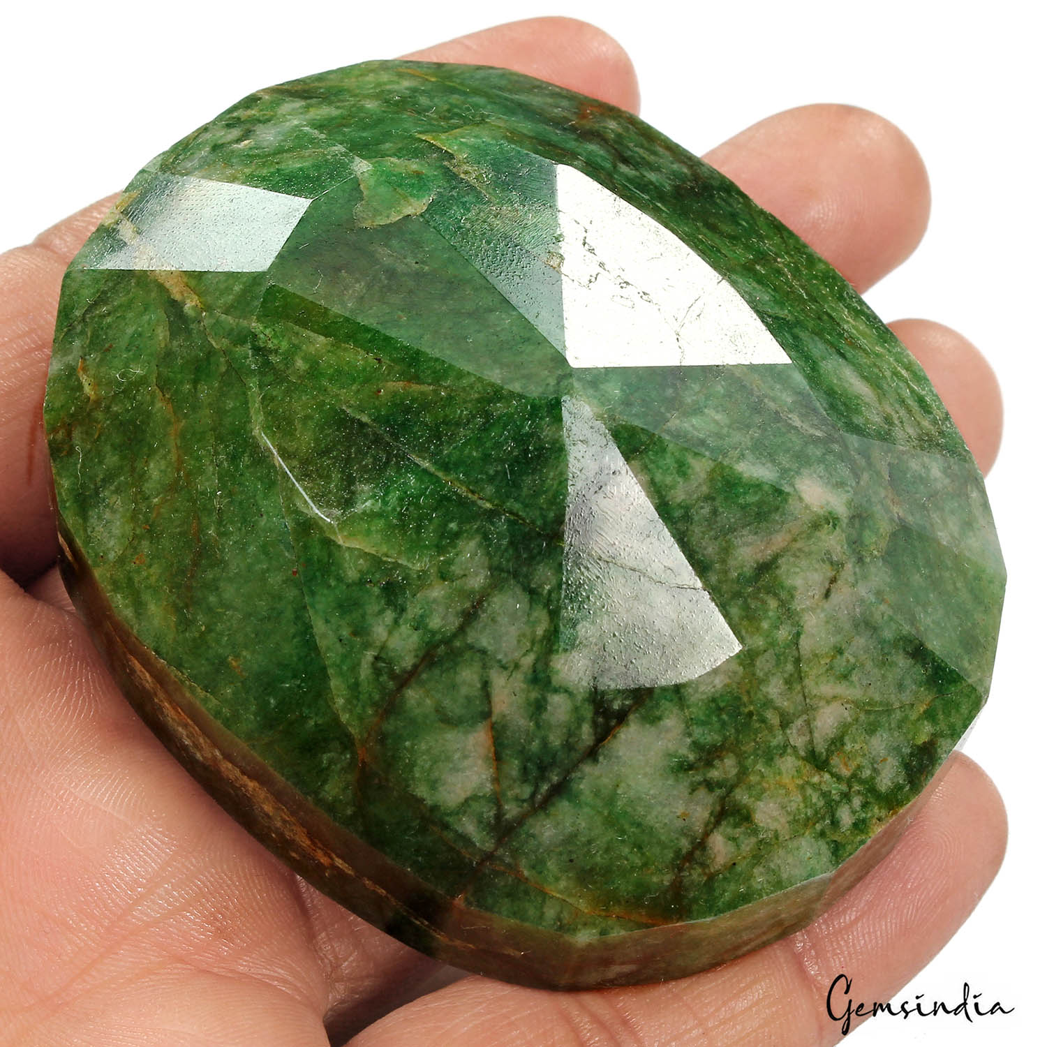 1100 Ct Natural Colombian Green Emerald Oval Faceted Cut Earth Mined Loose Gems