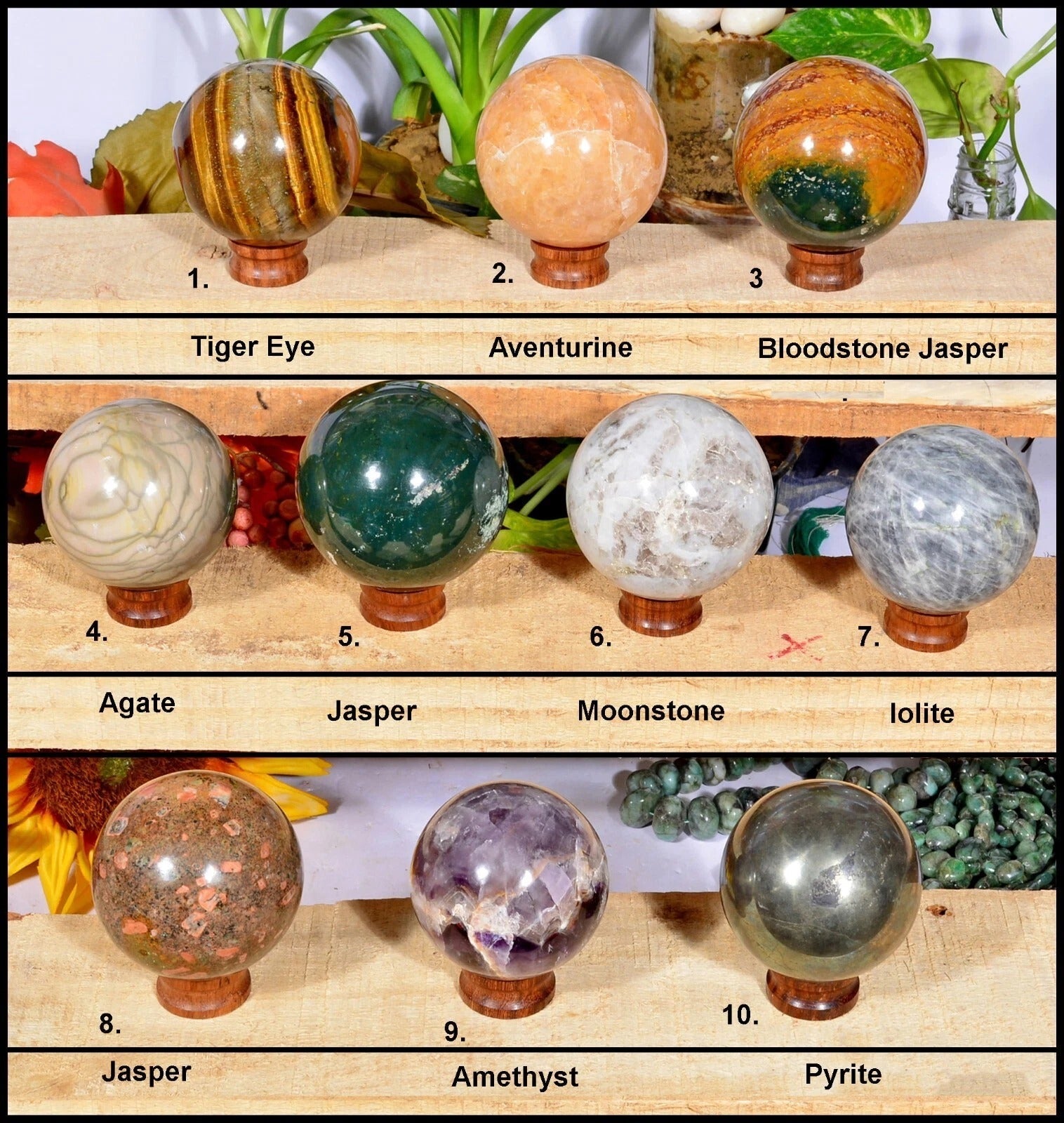 3.2 KG A++ Wholesale Natural Mixed Ball Crystal Sphere Reiki Healing Gem 54-56mm