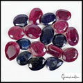 500 Ct/18 Pcs Natural Ruby Sapphire Loose Mix Cut Wholesale Loose Gemstones Lot