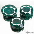 Emerald Lot, Loose Gemstone, Color Enhanced, Green — 3 Pieces, 54mm to 62mm, 2080 Ct, Brazil