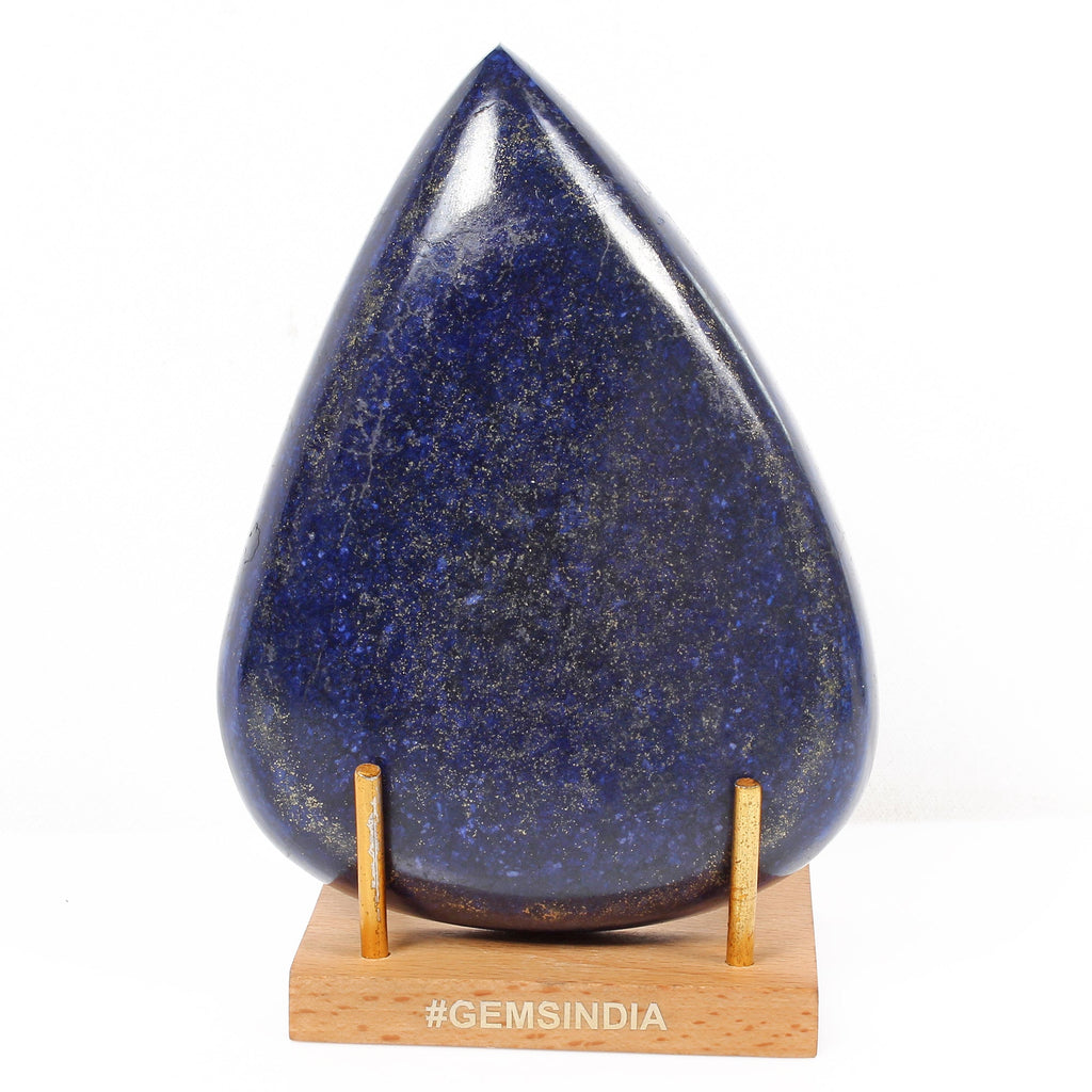 Museum Size 2700 Cts Natural Gold Pyrite Blue Lapis Lazuli Pear Loose Huge Gem