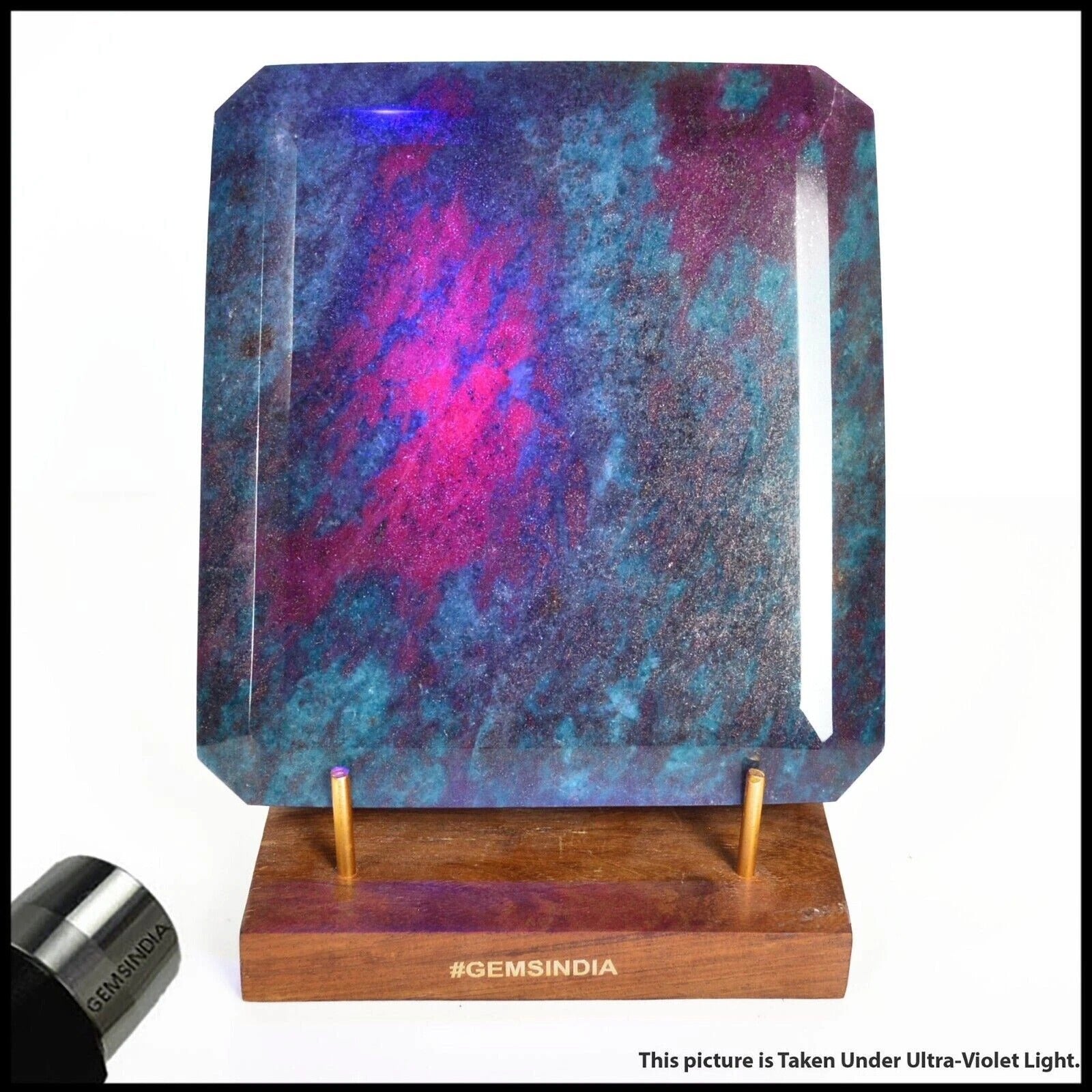 4 kg Natural Untreated Ruby Kyanite Octagon Cut Huge Earth-mined Museum Size Gem