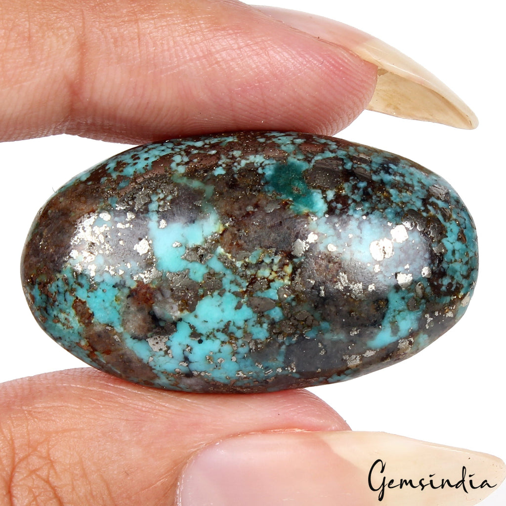 61.35Ct Certified Natural Turquoise(Firoza) Top Quality Loose Untreated Gemstone