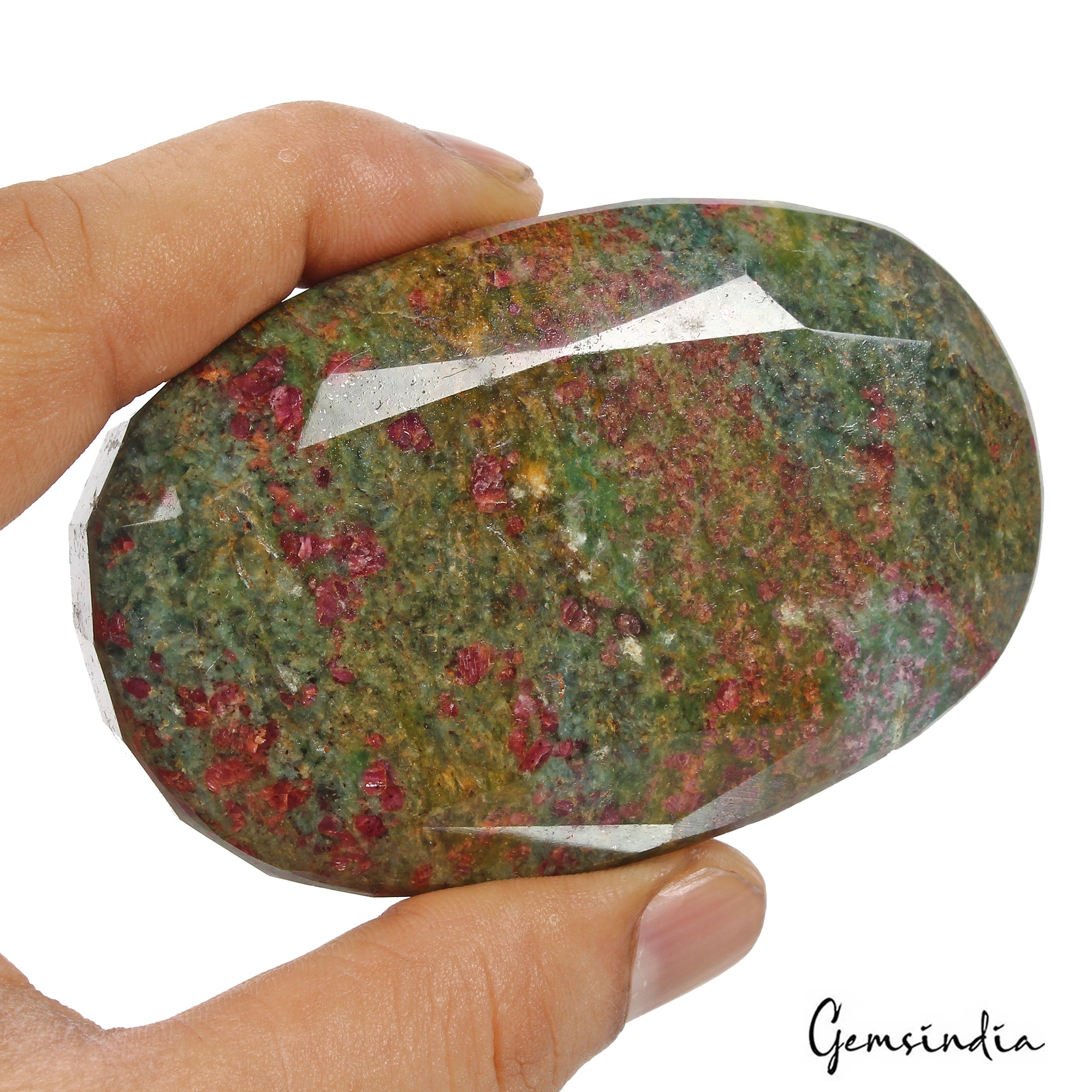 Ruby Kyanite Loose Gemstone, Untreated, Bi-Color — 84 x 54 x 33 mm, 1800 Ct, Madagascar
