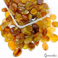 2 Kilo AA+ Yellow Onyx Agate Mix Cabochon Loose Gemstone Lot Wholesale 22-49mm