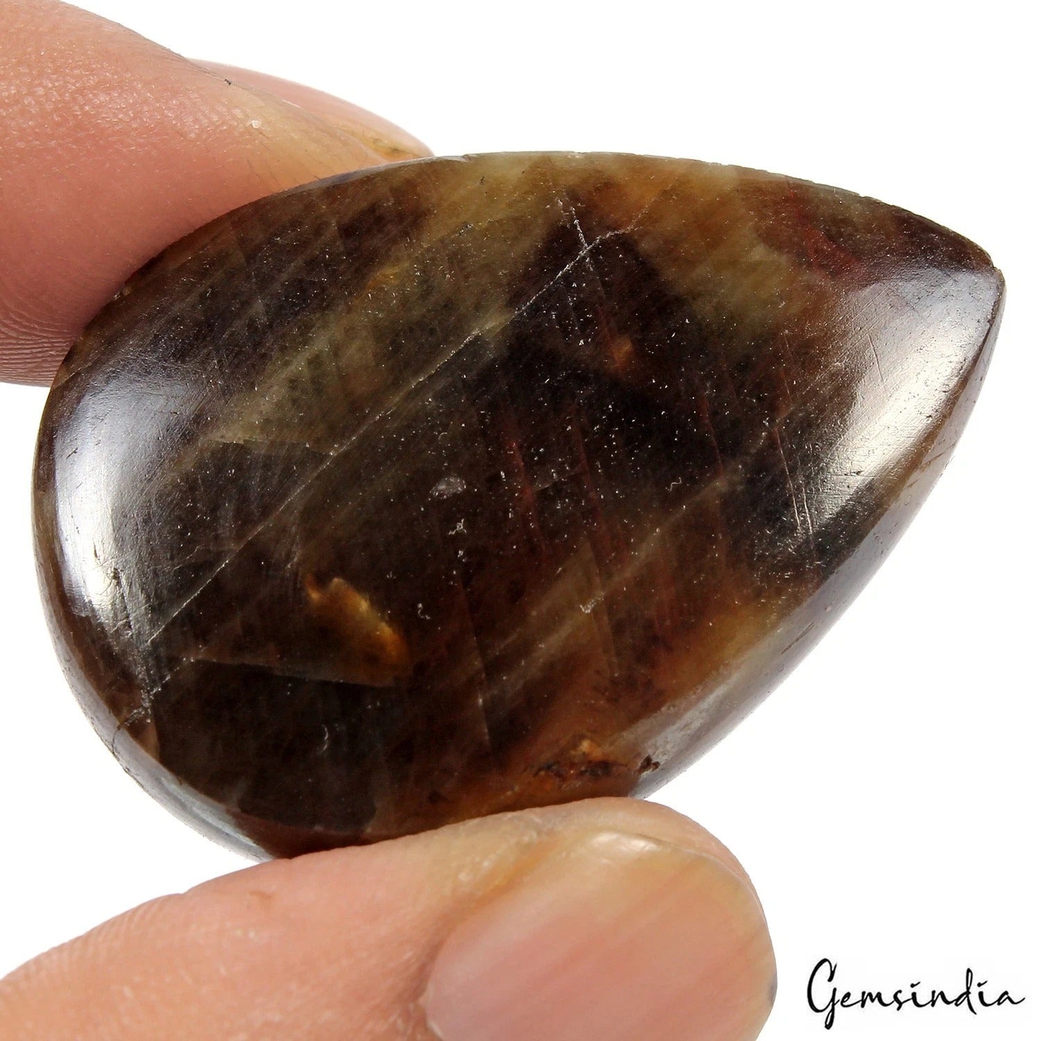 Sapphire Cabochon, Untreated, Brown — 41 x 28 x 21mm, 250.00 Ct