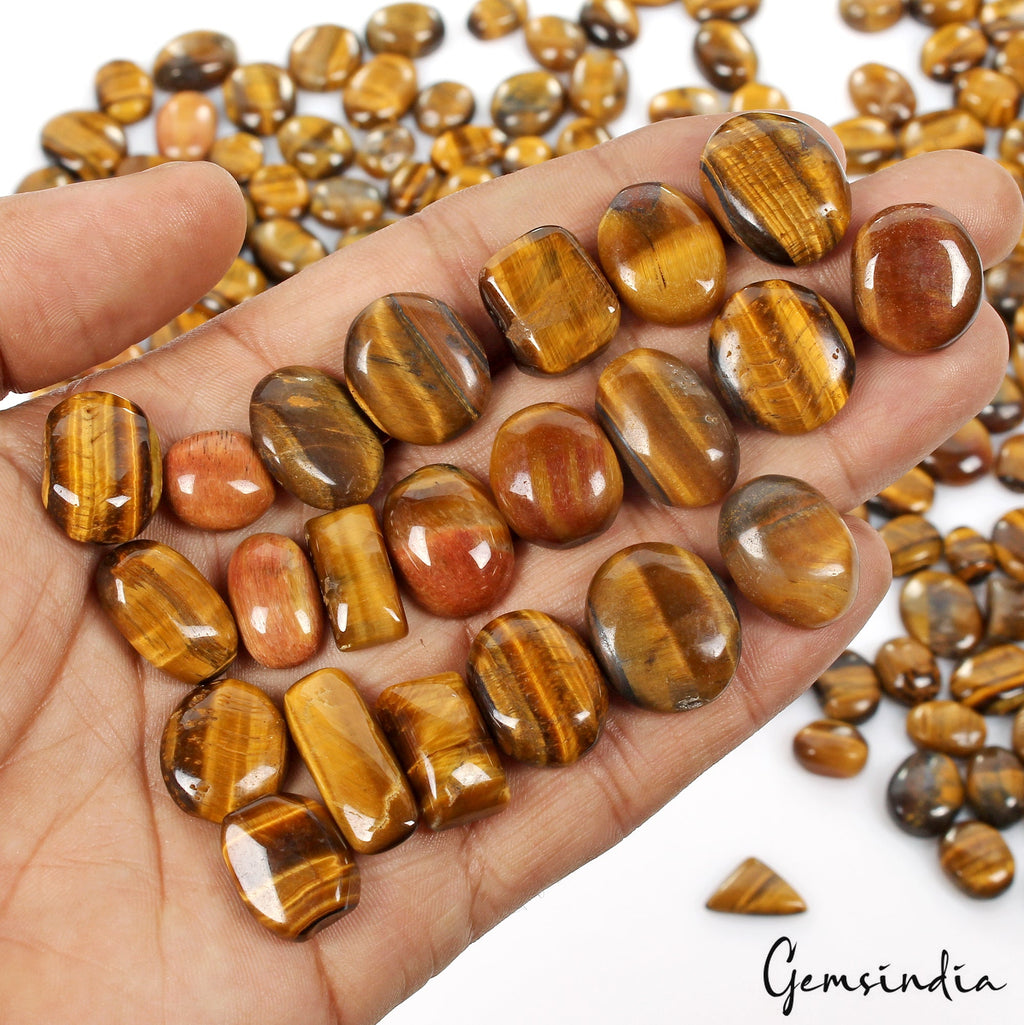 2350 Cts Natural Brown Tiger Eye Mix Shape Cabochon Loose Gemstone 213 Pcs Lot