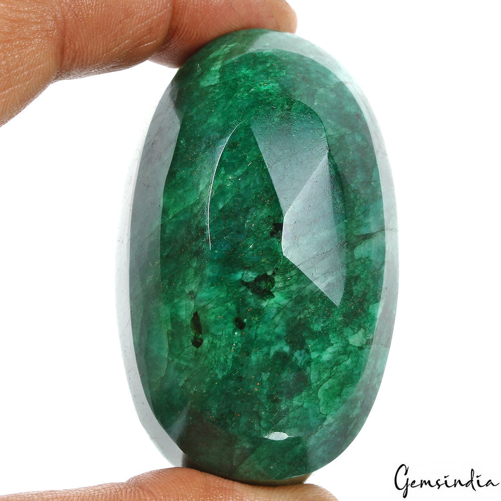 Certified 760 Ct Natural Brazilian Green Emerald Oval Faceted Cut Loose Huge Gem