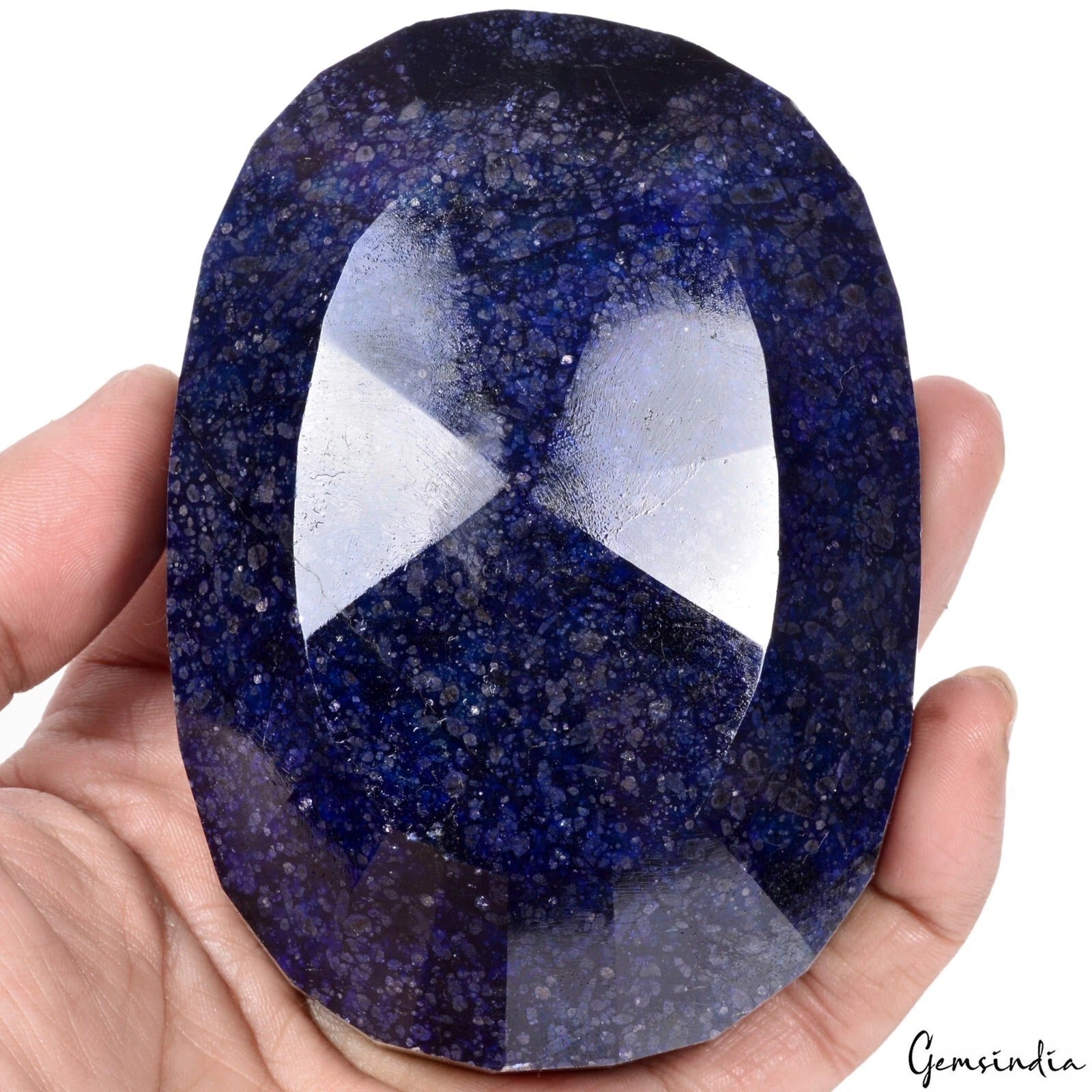 Certified 3800 Cts Natural African Blue Sapphire Oval Cut Loose Museum Size Gem