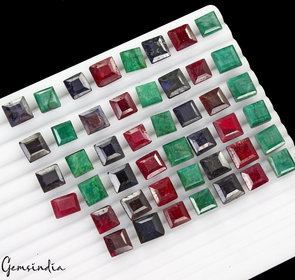 Ruby Lot, Loose Gemstone — 46 Pieces, 10mm to 12mm, 380 Ct