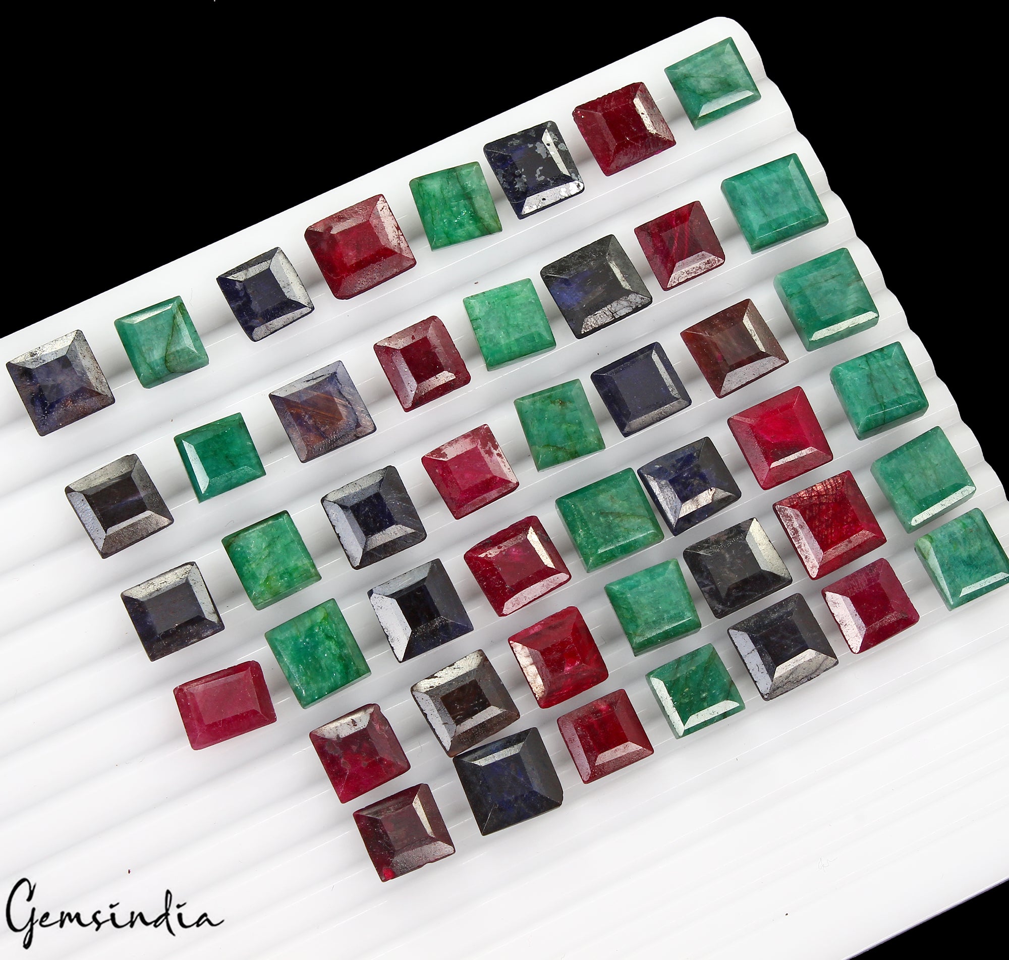 Ruby Lot, Loose Gemstone — 46 Pieces, 10mm to 12mm, 380 Ct