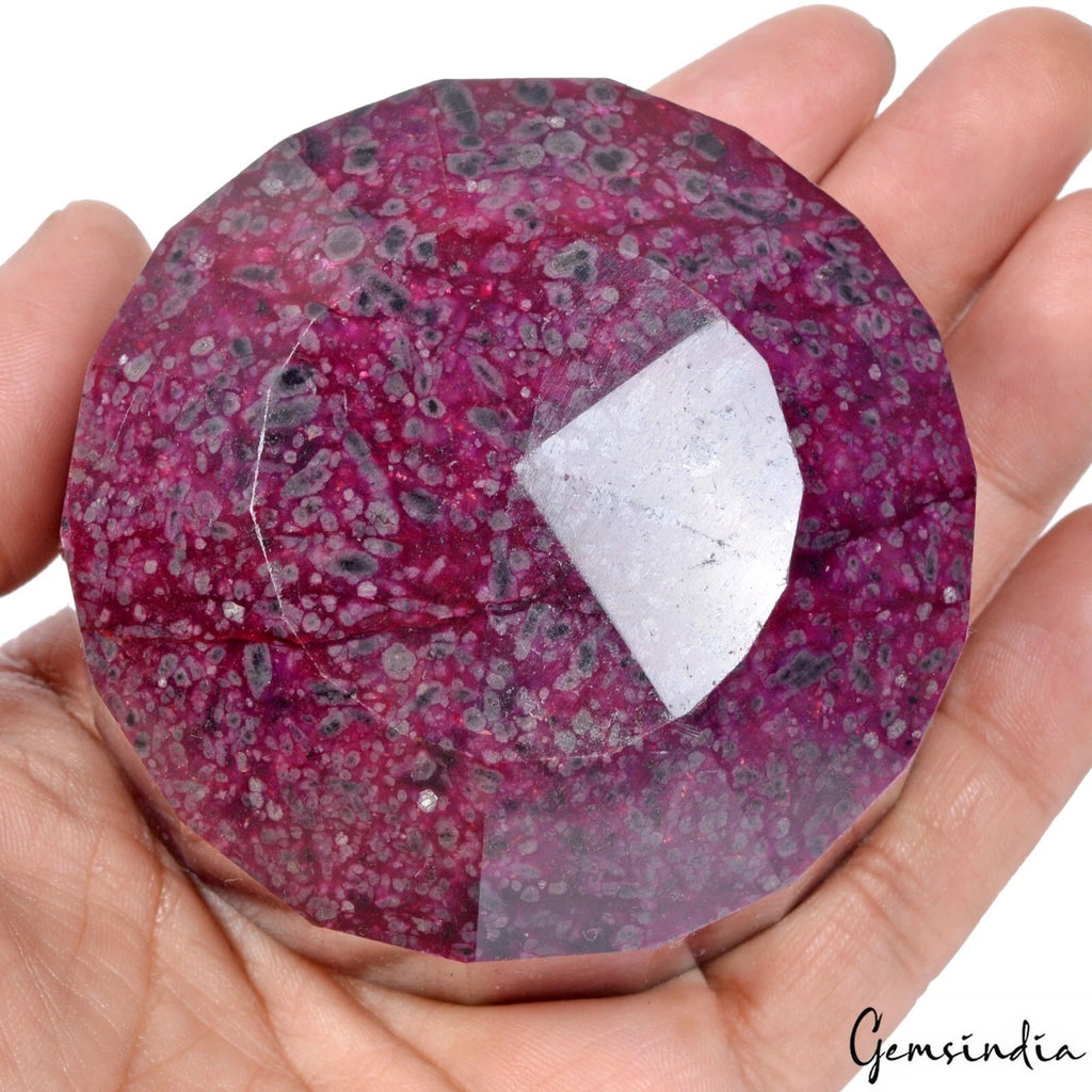 Ruby Loose Gemstone, Color Enhanced, Red — 76x41mm, 2350 Ct, Madagascar