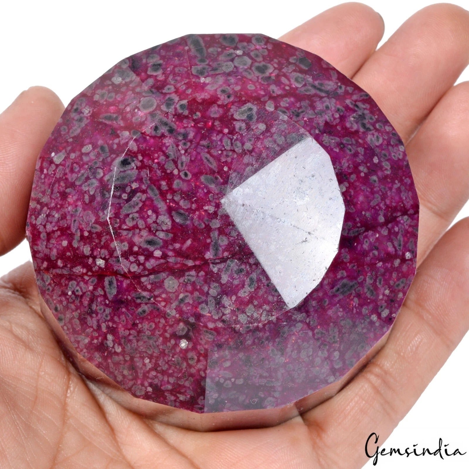 Ruby Loose Gemstone, Color Enhanced, Red — 76x41mm, 2350 Ct, Madagascar