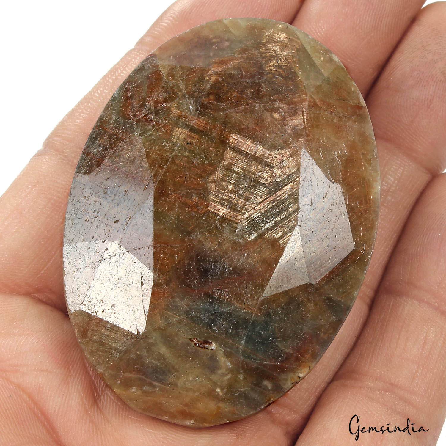 Sapphire Loose Gemstone, Untreated, Brown — 60 x 44 x 23 mm, 650 Ct
