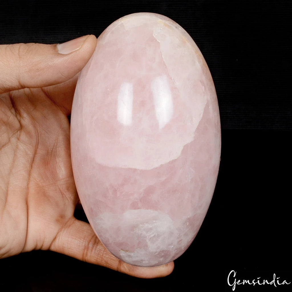 Rose Quartz Sphere — 4.5x2.7 Inch, 3800 Ct