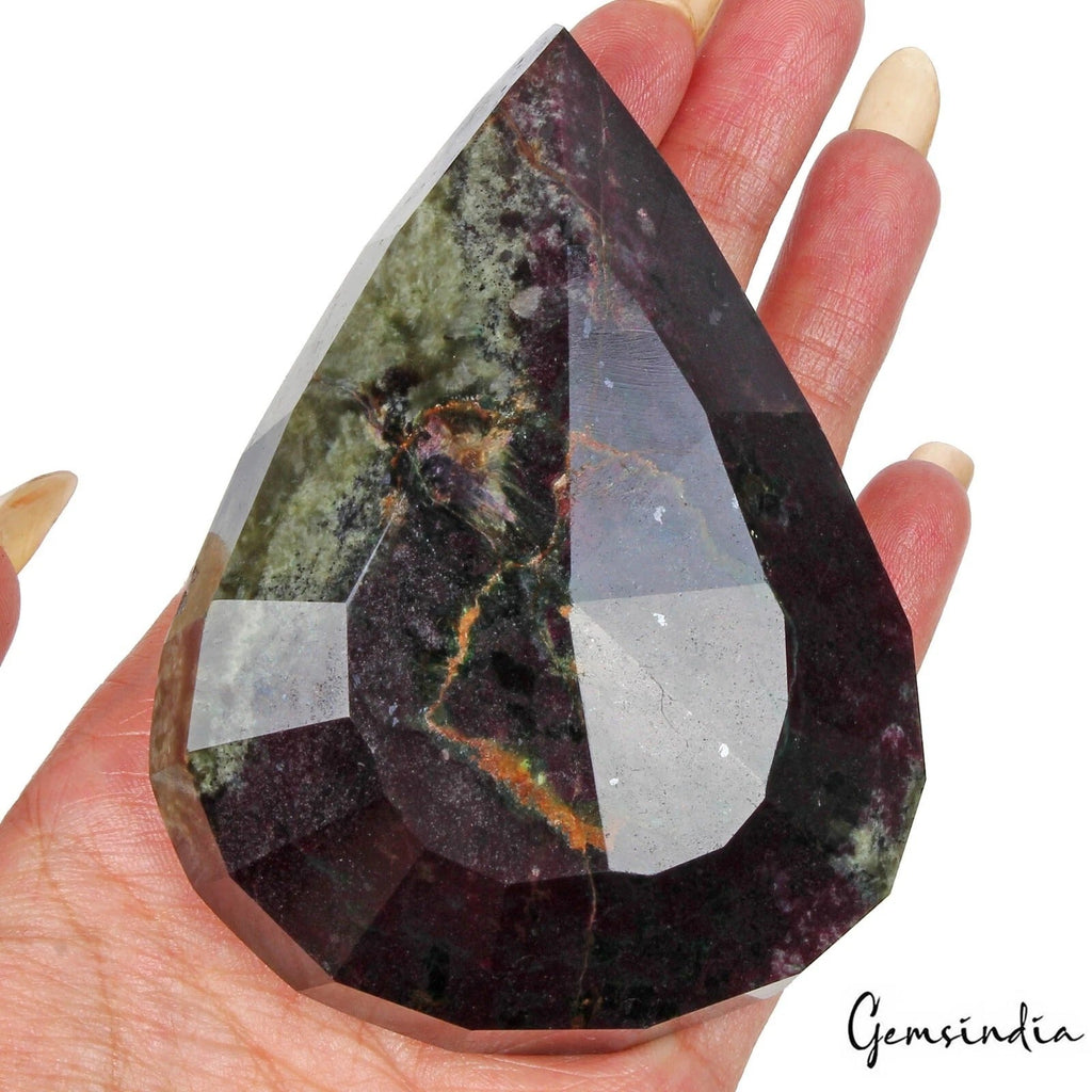 1790 Cts Natural Untreated Red Ruby Pear Faceted 94x71x31mm Loose Huge Size Gem