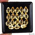 VVS 18Pcs Natural Citrine 10x7mm Pear Cut Top Quality Loose Untreated Gemstones