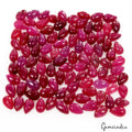 100 Pcs Natural Ruby Vivid Red Pink Pear Cab Top Quality Loose Gemstones 36.50Ct