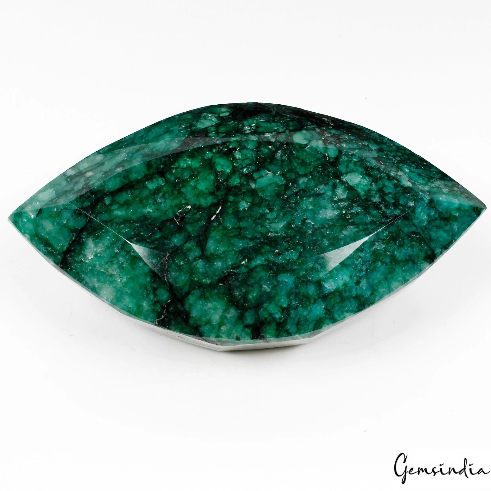 Emerald Loose Gemstone, Color Enhanced — 127x67x53 mm, 2950 Ct, Brazil