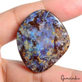 Opal Cabochon, Untreated, Bi Color — 43x37x9 mm, 129.70 Ct, Australia