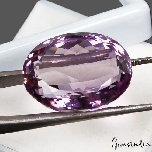 Amethyst Loose Gemstone, Untreated, Purple — 21x16x11mm, 27.90 Ct, Brazil
