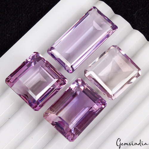 Amethyst Lot, Loose Gemstone, Purple — 4 Pieces, 18mm to 27mm, 117.20 Ct, Brazil